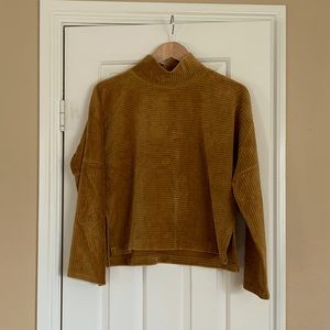 Mock Neck corduroy Long Sleeve